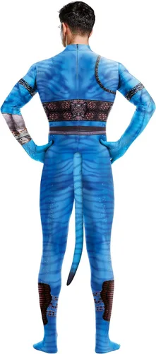 Vista 88 de Disfraz de animal para hombre con estampado de cola grande, overol peludo de elastano para cosplay, fiesta de Halloween