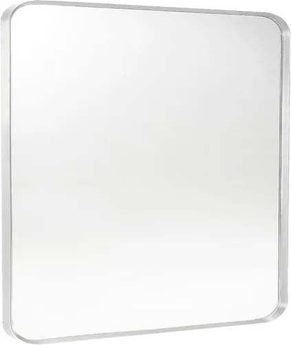 Vista 52 de Espejo arqueado negro de 16" x 20", espejo de pared para baño con arco, espejo de tocador de baño con marco de metal y parte superior arqueada