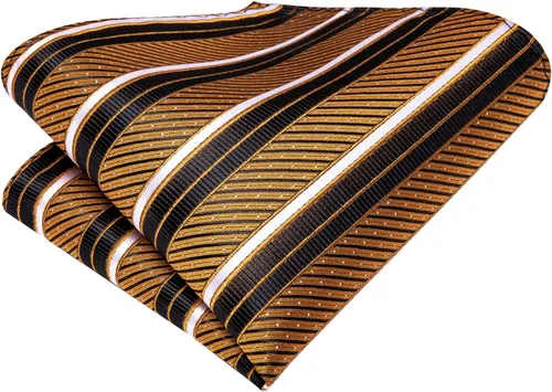 Vista 208 de Dubulle Corbata tejida de cachemira para hombre y gemelos de pañuelo para hombre, conjunto de gemelos para boda formal y negocios