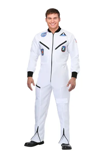 Vista 3 de Disfraz mameluco de astronauta blanco para adulto Multicolor