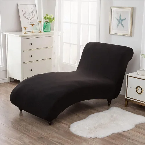 Vista 14 de Funda elástica para tumbona, funda elástica para tumbona de lujo, para sala de estar, muebles de interior, ultra suave, lavable a máquina (1)