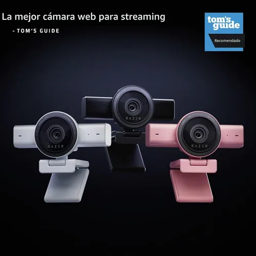 Vista 2 de Razer Kiyo V2 Webcam para transmisión y colaboración 4K 30 Fps, negro