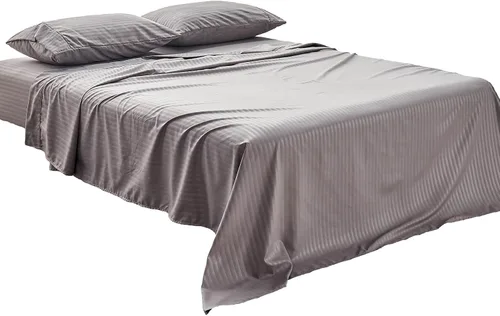 Vista 18 de Kingnex Sábanas a rayas para sofá cama de 36 x 72 pulgadas, tamaño individual para sofá cama, microfibra suave de doble cepillado 1800, 3 piezas