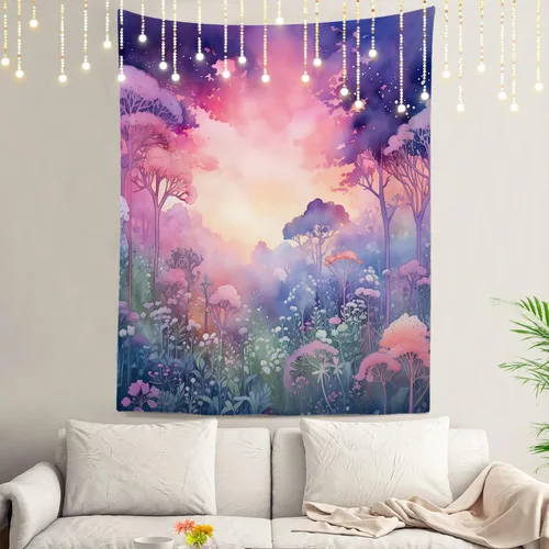 Vista 42 de Shrahala Circles Tapestry, Abstract Art With Various Circles Wall Hanging Hd Print Polyester Backdrop For Dorm Room Bedroom 30 X 40 In