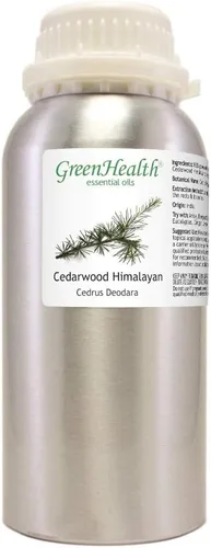Vista 3 de 16 fl oz – Aceite esencial de cedro del Himalaya (100% puro y sin cortar), botella de aluminio - GreenHealth
