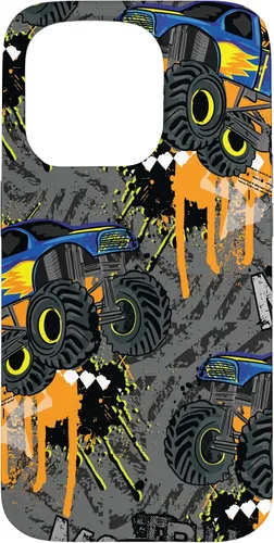 Vista 14 de Funda para iPhone 17 con diseño de Monster Truck Lover para hombres y niños