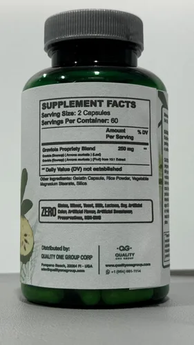 Vista 8 de GRAVIOLA MAX - 2500 mg por porción de suplemento de extracto de graviola puro - Guanábana (Annona muricata) - Refuerzo del sistema inmunológico