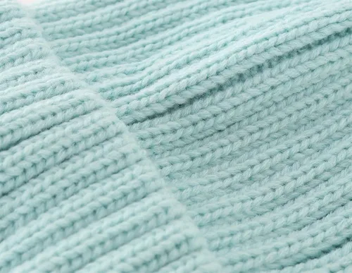 Vista 6 de Connectyle Gorro de punto con puños para mujer, gorro de esquí acrílico acanalado elástico para invierno