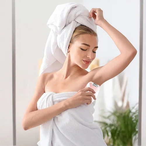 Vista 9 de Depiladoras para mujeres, depiladora facial para mujeres, depiladora facial inalámbrica con 2 velocidades, dispositivo de eliminación de vello