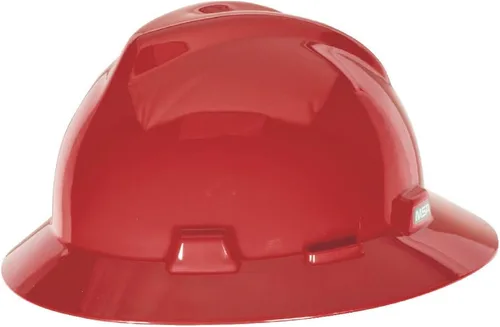Vista 22 de MSA V-Gard Casco de Ala Completa con Suspensión - Carcasa de Polietileno, Protección Superior contra Impactos y Correas de Corona Autoajustables