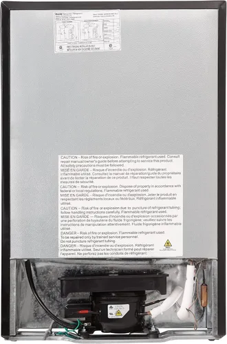 Vista 4 de Danby DCR045B1BSLDB - Refrigerador compacto de 4.5 pies cúbicos con verdadero congelador en acero inoxidable