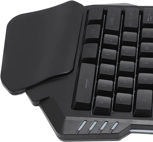 Vista 8 de Diyeeni Teclado para juegos con una sola mano, 35 teclas RGB teclado mecánico para juegos, teclado ergonómico profesional para juegos con teclas