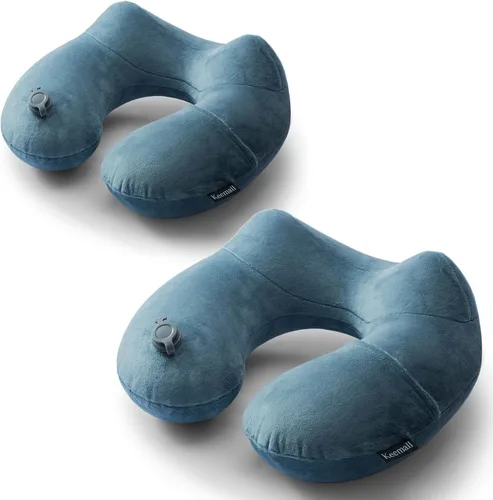 Vista 9 de Keemall Almohada de Cuello de Coche Inflable, Almohada de Reposacabezas de Coche Inflable Suave para Asiento de Conducción con Correa Ajustable