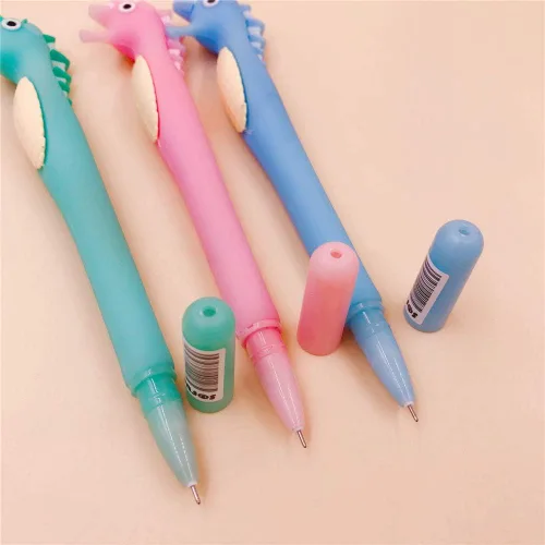 Vista 4 de 6 bolígrafos de gel de dibujos animados Anim Bear Giraffe para escritura escolar, suministros de oficina, regalo de papelería para niños (2128)