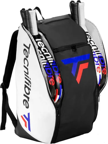 Vista 2 de Tecnifibre Tour Endurance Bolsa de Padel Blanco/Negro Bolsa Deportiva Raqueta Blanco/Negro, Talla única, Deportiva