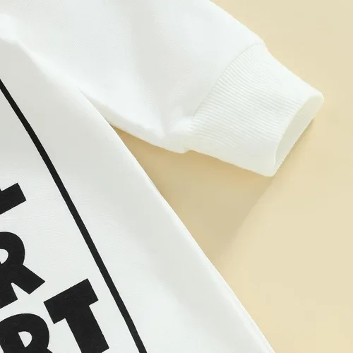 Vista 6 de FIOMVA Newborn Baby Boys Mr.Streal Your Heart Sweatshirts Rompers Valentine's Day Outfits Long Sleeve Onesie Jumpsuit