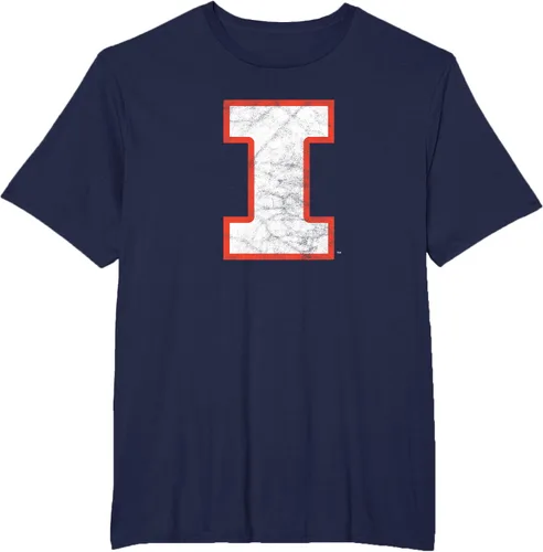 Vista 7 de University of Illinois Fighting Illini Camiseta de primaria envejecida, Azul