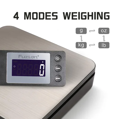 Vista 4 de Fuzion Báscula Digital de Envío de 88 lb × 0.1 oz, Báscula Postal de Acero Inoxidable Duradera con Tara, 4 Modos de Pesaje, Báscula de Envío