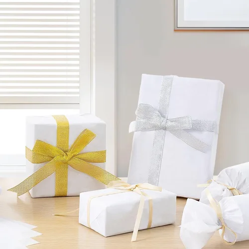 Vista 4 de Simetufy Papel de seda blanco para bolsas de regalo, 270 hojas de 20 x 20 pulgadas, papel de regalo blanco para embalaje, papel de seda de regalo a