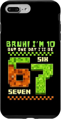 Vista 12 de Bruh I'm 10 But One-Day I'll Be 67 Retro 10th Birthday Kids Case for iPhone 17