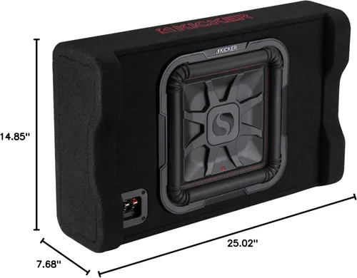 Vista 8 de KICKER 49L7TDF122 Caja de subwoofer L7T de 2 ohmios de 12 pulgadas, 600 vatios RMS