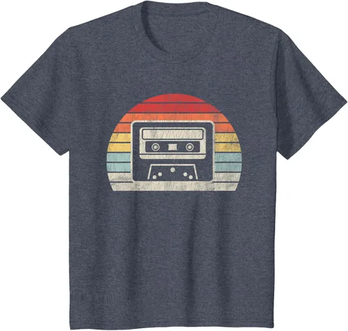 Vista 38 de Retro Cassette Tape 80s 90s Nostalgia T-Shirt Negro