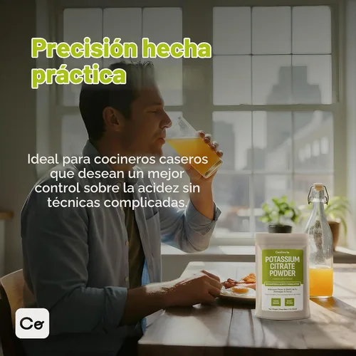 Vista 6 de Coolinario Citrato de potasio en polvo (1 libra) tampón de pH y regulador de acidez para bebidas y lácteos Mejora el sabor y la vida útil