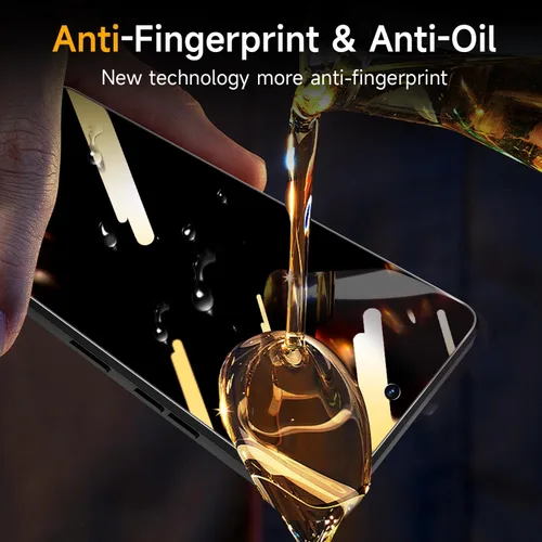 Vista 6 de Paquete de 2 protectores de pantalla de privacidad para Motorola Moto G Stylus 5G 2024, película privada de vidrio templado, compatible con fundas