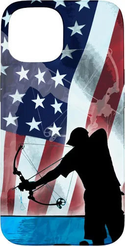 Vista 6 de Bowfishing American Flag Bow Hunting for Fish bowfisher Case for iPhone 17