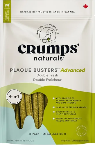 Vista 10 de Crumps' Naturals Plaque Busters Advanced - Palitos dentales para el cuidado de la boca entera, 9.5 onzas