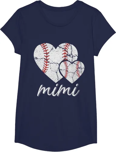 Vista 32 de Camiseta de béisbol Mimi para el Día de la Madre, Negro, S