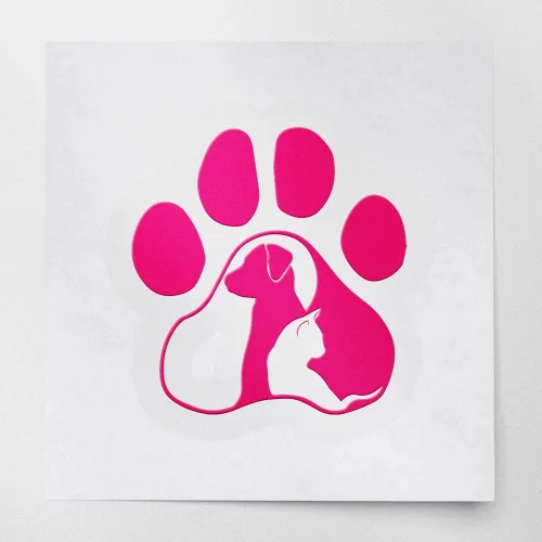 Vista 16 de Adhesivos adhesivos de pata de perro y gato 2 (azul celeste) (juego de 2) calcomanías de vinilo impermeables de alta calidad para laptop, teléfono