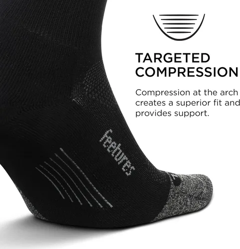 Vista 14 de Feetures Elite Light Cushion Mini Crew Sock - Calcetines deportivos con compresión dirigida