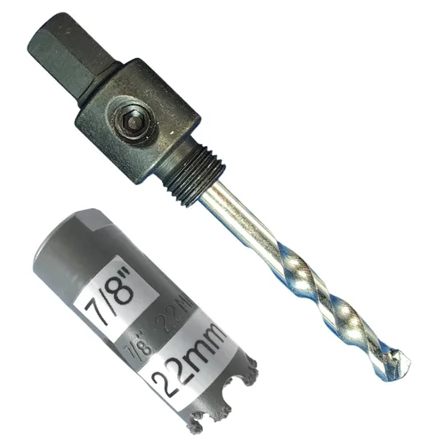 Vista 52 de Kit de extensión y eje de sierra perforadora de 7/16 pulgadas: 2 ejes hexagonales de 1/2 pulgadas y extensión de 12 pulgadas para sierras
