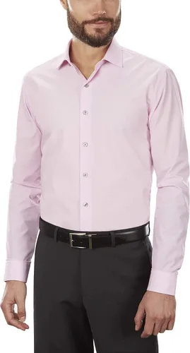 Vista 8 de UNLISTED - Camisa de vestir grande y alta para hombre Negro