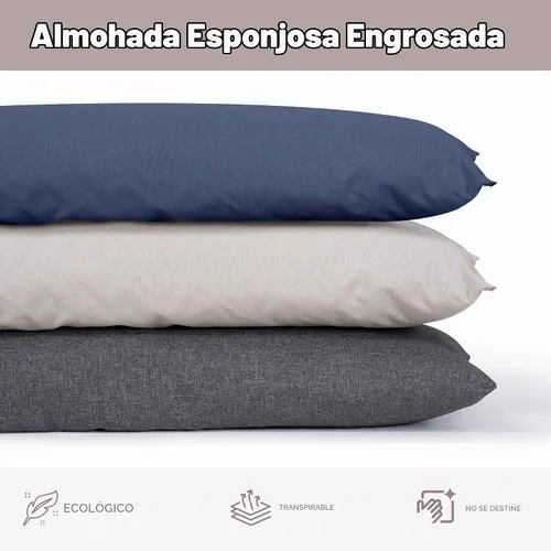 Vista 6 de SUNCREAT Almohada de hamaca desmontable extra grande para exteriores con lazos, café