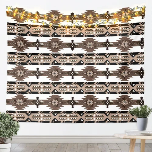Vista 14 de Tapiz de vaca de las tierras altas, tapices aztecas nativos del suroeste, animales de granja, arte exótico nórdico, atrapasueños, arte de pared