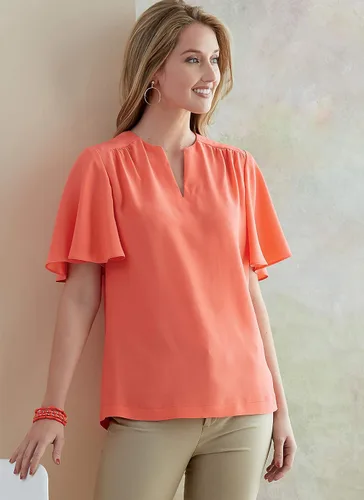 Vista 3 de BUTTERICK B6688A5 Easy Semi-Fitted Blusa de mujer patrones de costura, tallas 6-14, blanco