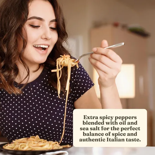 Vista 9 de Cento Extra Hot Calabrese Pepperoncino Hoagie Spread, 9.87 onzas