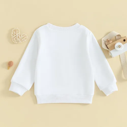 Vista 115 de Sudadera con cuello redondo para el día de San Valentín para bebé, niña, niño, para el día de San Valentín