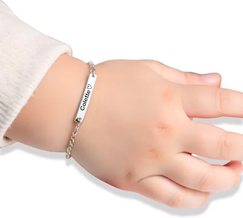 Vista 10 de Regalo personalizado Baby Name Bar opciones de joyería