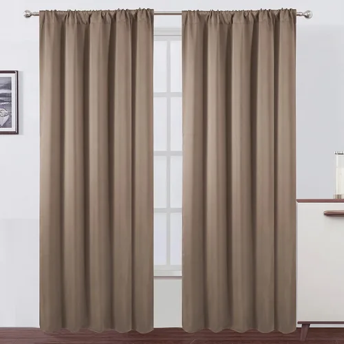 Vista 15 de LEMOMO Cortinas opacas de 42 x 54 pulgadas, juego de 2 paneles de cortinas con aislamiento térmico para oscurecer la habitación