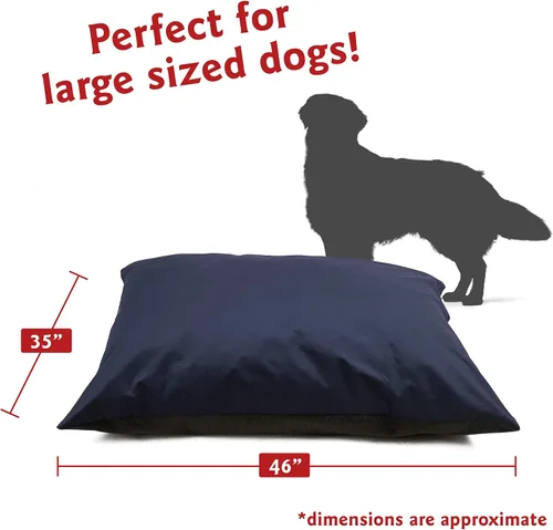 Vista 2 de Majestic Pet Cama rectangular grande lavable – Cama antideslizante y cómoda para mascotas – Cama para perros – Cama para perros – Cama para perros