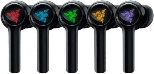 Vista 5 de Razer Hammerhead True Wireless (2ª generación) - Audífonos Bluetooth para juegos: Iluminación RGB Chroma - Baja latencia de 60 ms - Cancelación