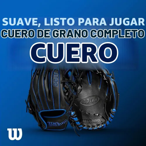 Vista 6 de Wilson A700 Baseball Gloves + Mitts Right + Left Hand Throw Multiple Styles