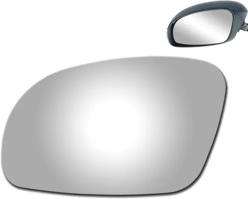 Vista 2 de Reemplazo de vidrio para espejo del lado del conductor, compatible con Volkswagen Beetle vw 2001, 2002, 2003, 2004, 2005, 2006, 2007, 2008, 2009
