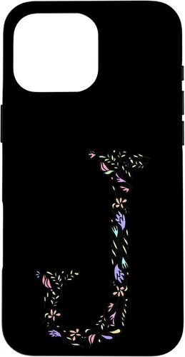 Vista 19 de Letter J Floral Monogram Vintage Initial Personalized Gift Case for iPhone 17
