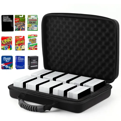Vista 5 de 1200-2200 Card Game Case for Cards Against Humanity Game,Collectible Trading Card Storage Holder Compatible for Pokemon Cards, Sports Card and