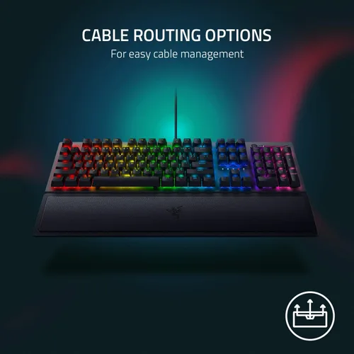 Vista 8 de Teclado mecánico para juegos Razer BlackWidow V3 Teclas mecánicas verdes - Táctil y sonoro - Iluminación RGB Chroma - Factor de forma compacto