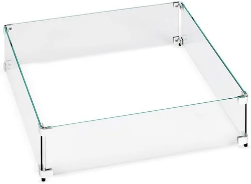 Vista 12 de American Fireglass Protector de llama de vidrio templado para sartenes rectangulares de 18 x 6 pulgadas Protector contra viento para exteriores